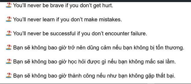 You%E2%80%99ll never be brave if you don%E2%80%99t get hurt ✅ TRIẾT LÝ SỐNG TRONG TIẾNG ANH 【TRIẾT LÝ SỐNG HAY BẰNG TIẾNG ANH】
