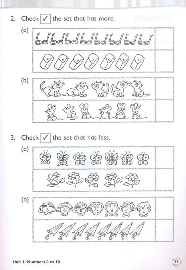 Singapore Math Grade1 Primary Math Workbook Set 1A & 1B