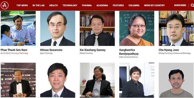 GS Phan Thanh Sơn Nam và PGS Nguyễn Sum là hai đại diện của Việt Nam lọt vào danh sách 100 nhà khoa học châu Á