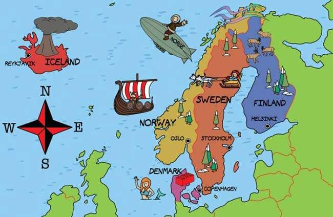 Nhiều nước Bắc Âu có sự tương đồng về ngôn ngữ