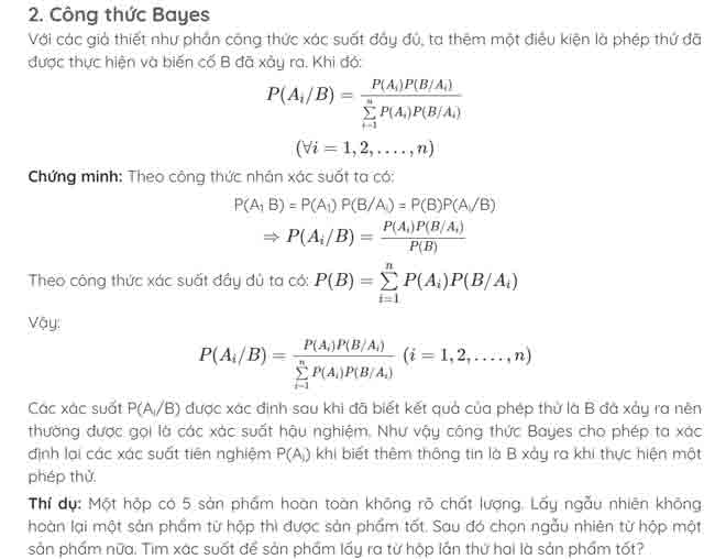✅ Công thức Bayes ⭐️⭐️⭐️⭐️⭐