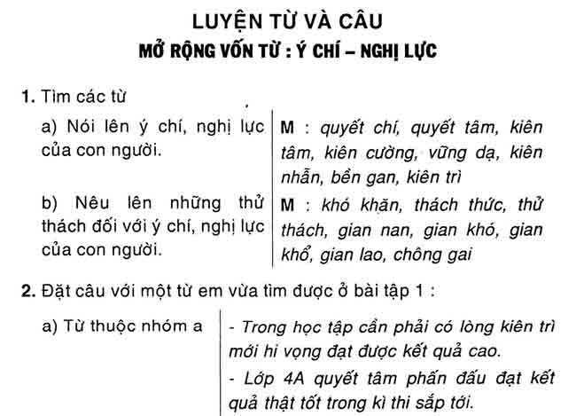 Vở bài tập Tiếng Việt lớp 4 trang 91, 92