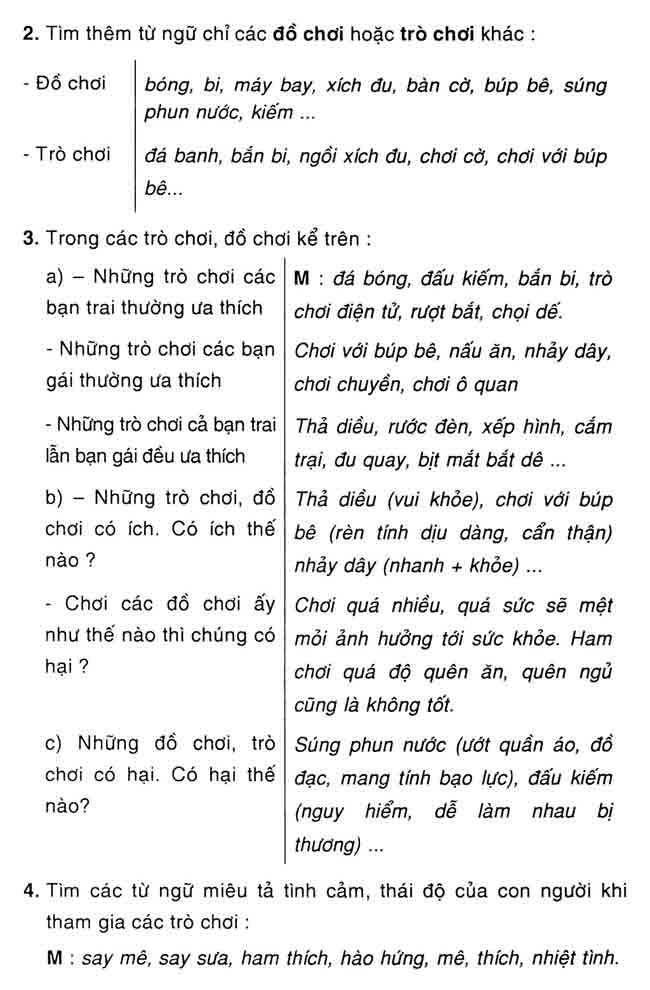 Bài tập Tiếng Việt lớp 4 trang 107